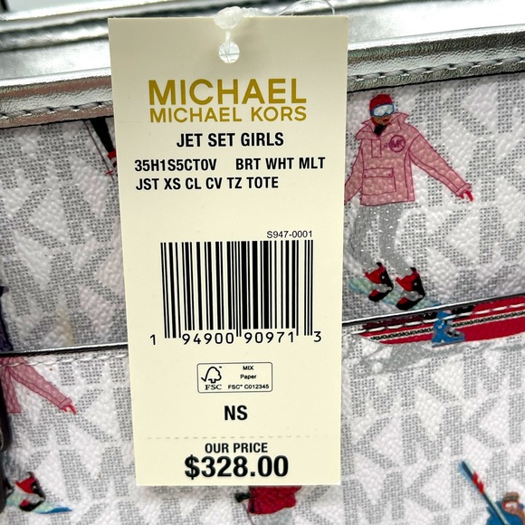 Michael Kors Xsmall JST Top Zip Tote Bag - Picture 10 of 11